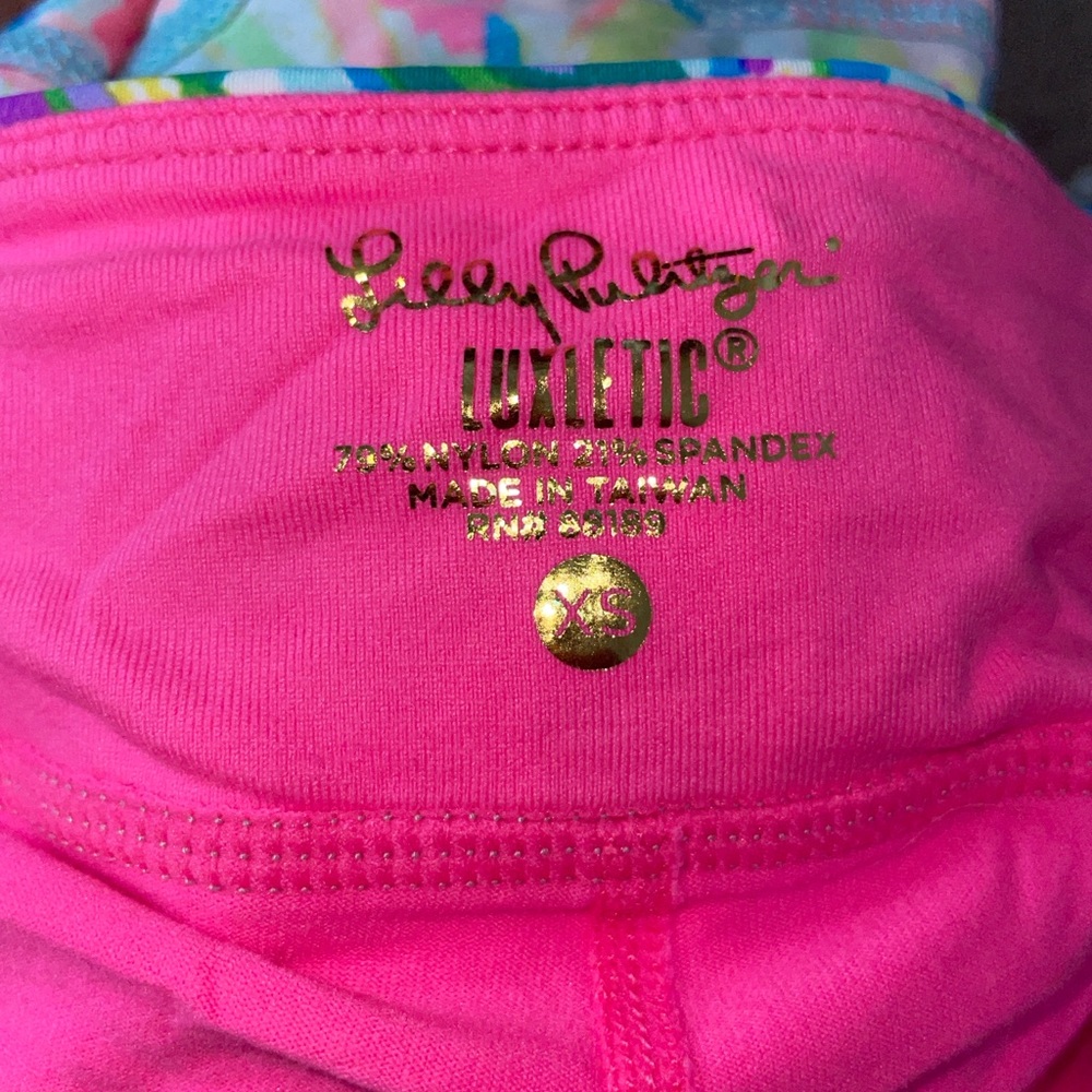 Lilly Pulitzer Luxletic Alia Fan Sea Pants Skort - Picture 2 of 9